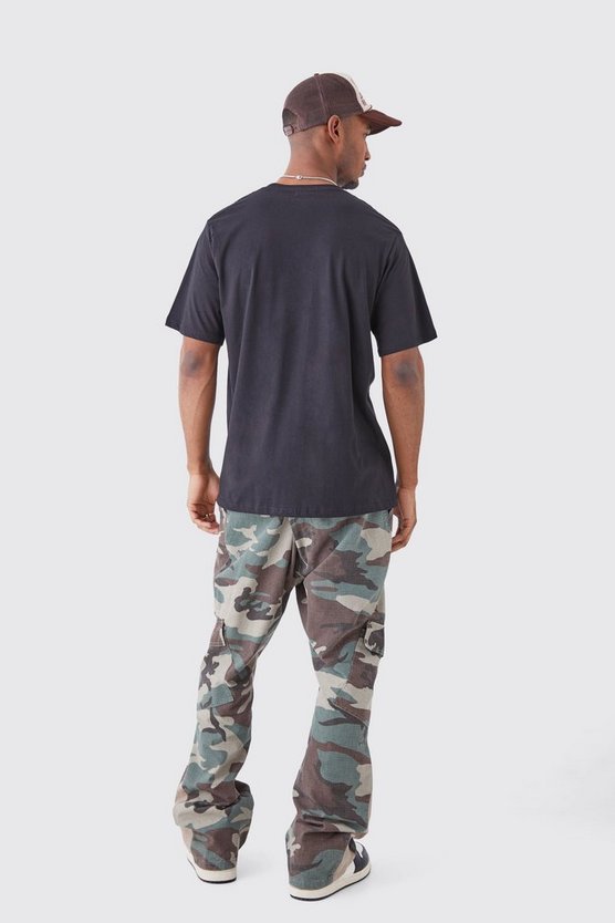 Tall Oversize T-Shirt mit Man Chain Print