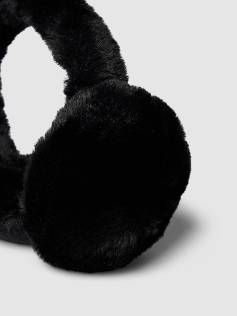 Ohrenwärmer mit Kunstpelz Modell 'EAR WARMER' in schwarz