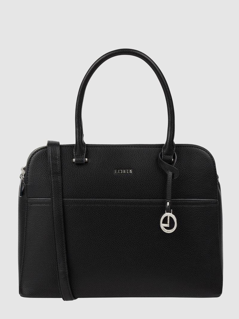 Handtasche in Leder-Optik Modell 'Franka' in schwarz
