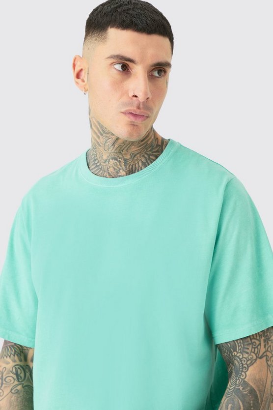 Tall Man Racer T-Shirt in Grün