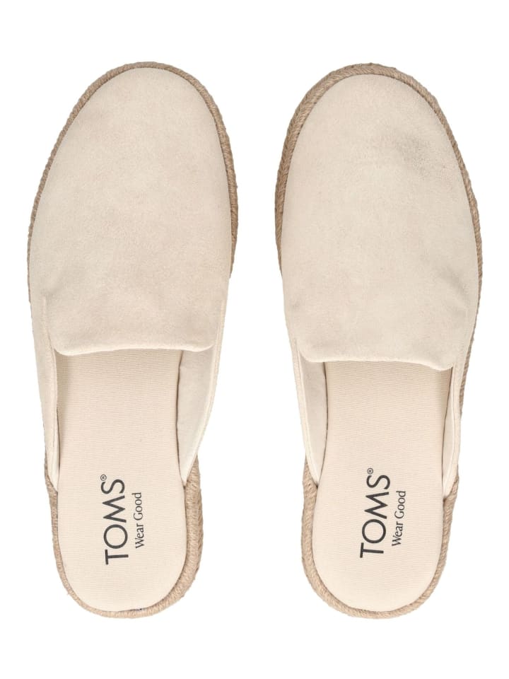 TOMS Pantoletten in Natural günstig kaufen