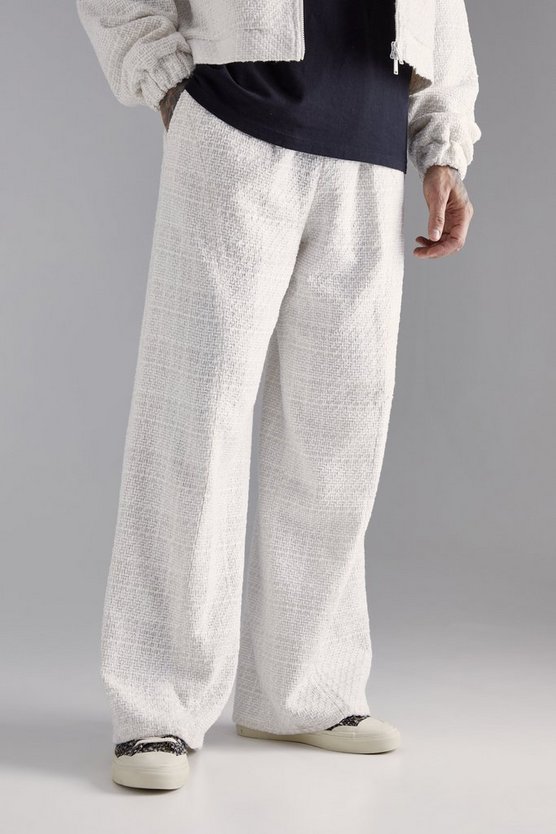 Tall Bouclee Jogginghose mit weitem Bein