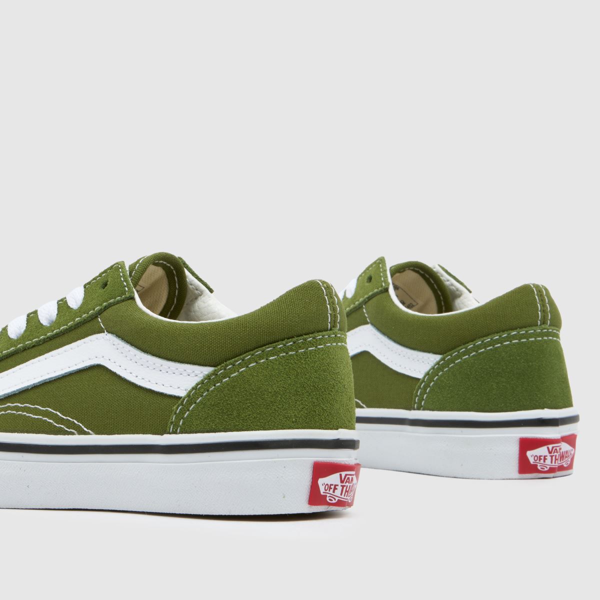 Vans sötétzöld old skool fiú junior edzőcipő