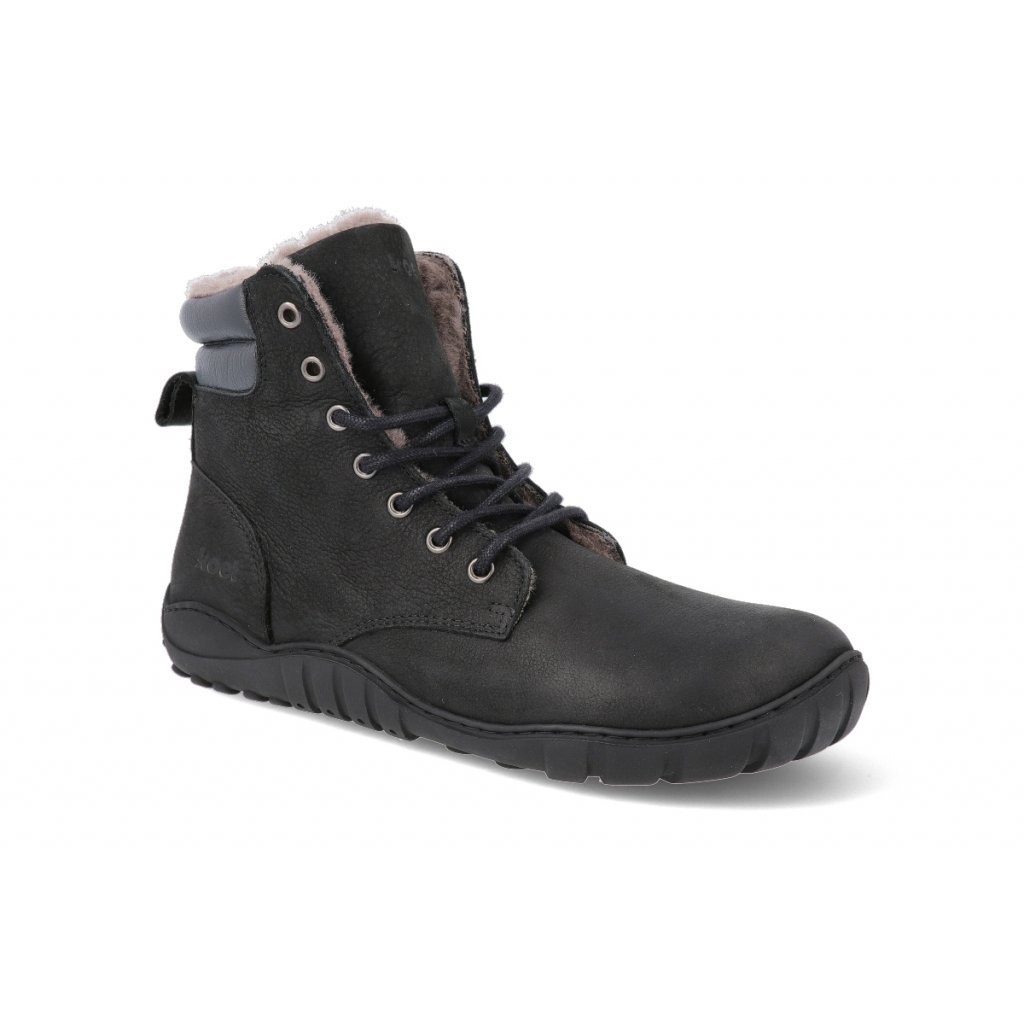 Koel4kids Luka Hydro Lambswool Black 05L004.237-000 Winterbarfußstiefeletten