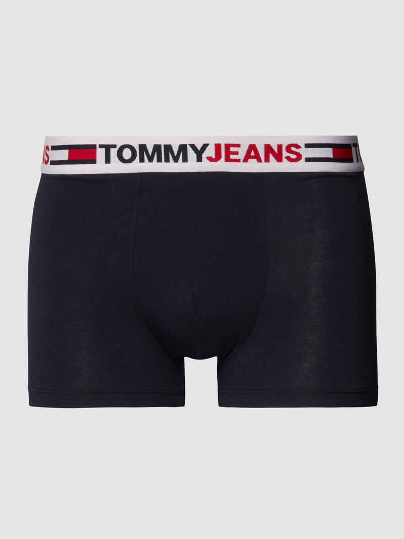 Trunks mit Label-Schriftzug in dunkelblau