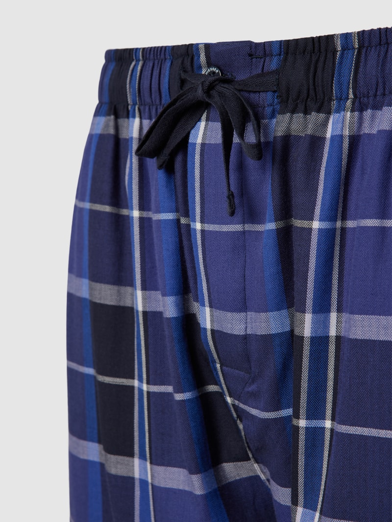 Pyjama-Hose mit Karo-Muster in royalblau