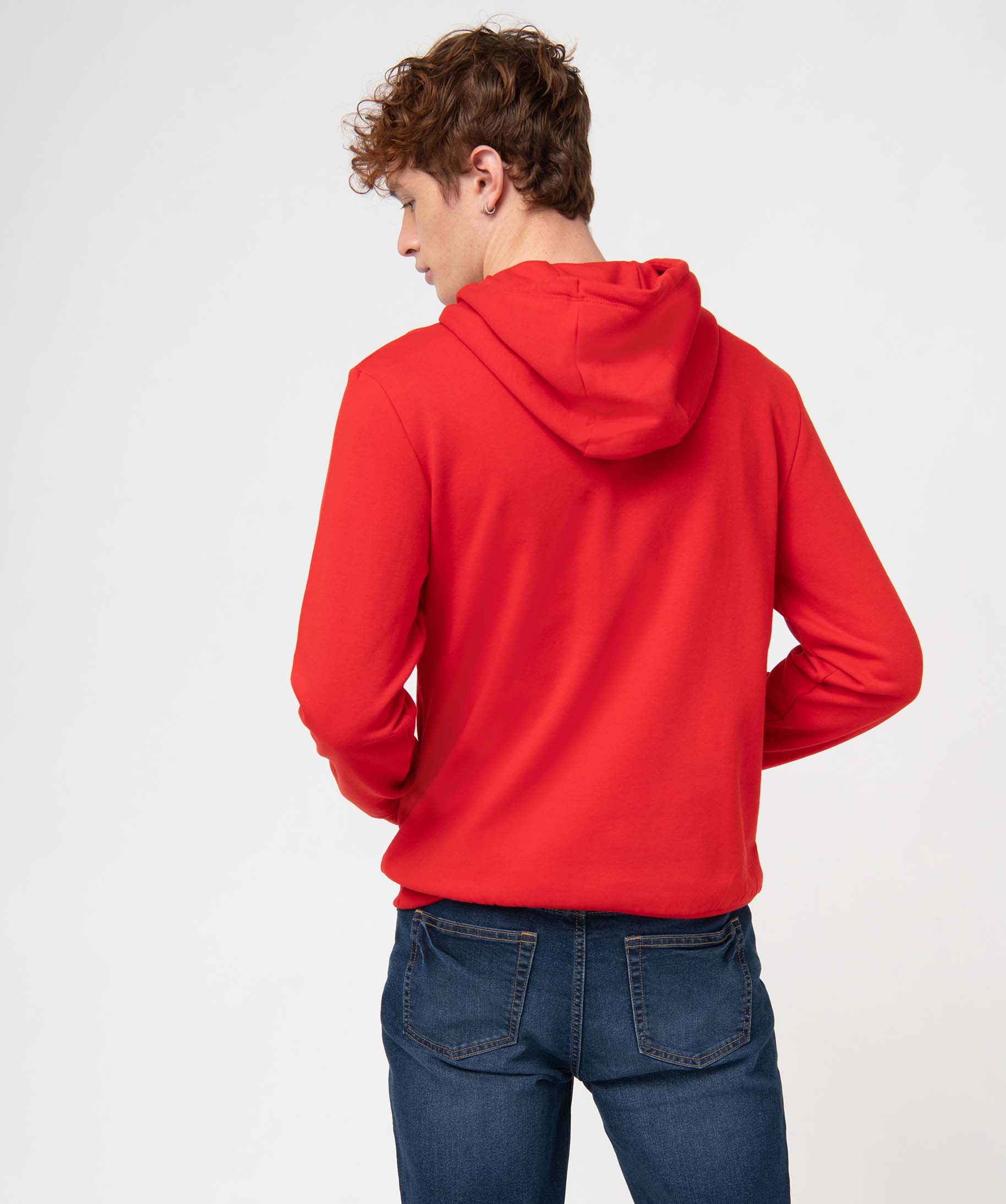 Sweat homme à capuche spécial Nol rouge | GEMO