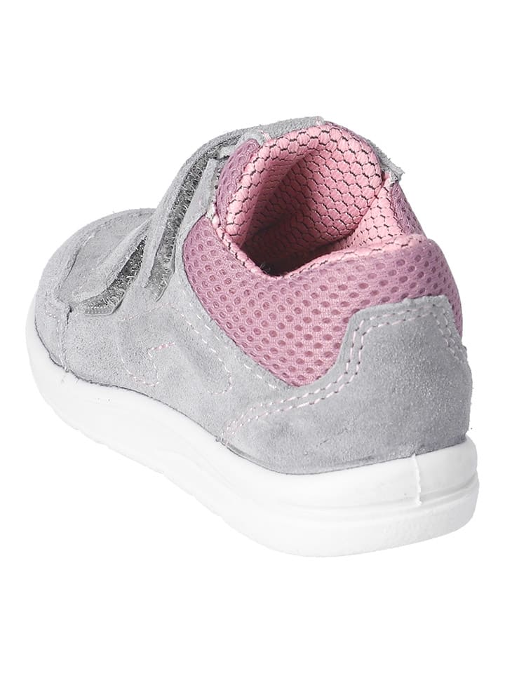 PEPINO Leder-Sneakers in Grau/ Rosa günstig kaufen