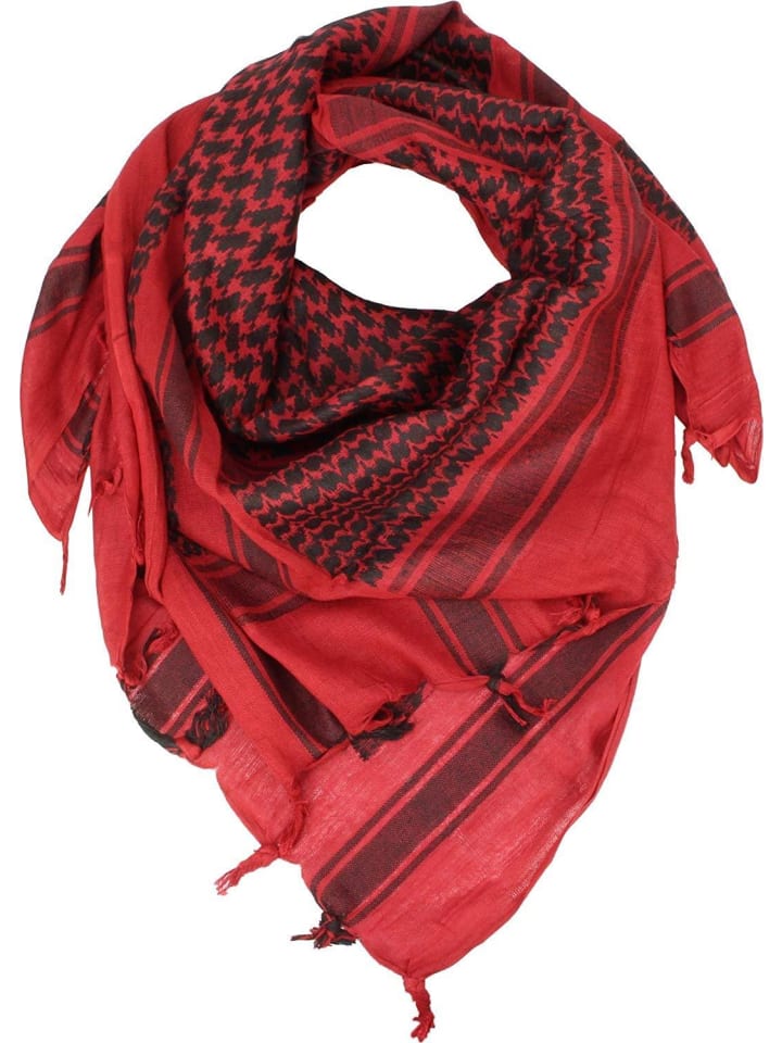 Normani Outdoor Sports Shemagh Halstuch in Rot/Schwarz günstig kaufen onesize