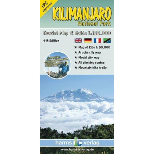 Kilimanjaro National Park Tourist Map & Guide 1 : 100.000 - Wanderkarte