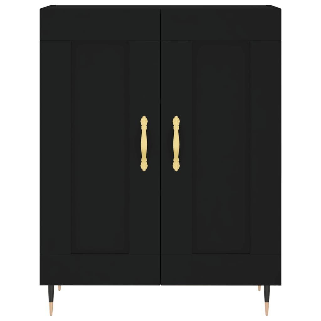 vidaXL Sideboard Sideboard Schwarz 69,5x34x90 cm Holzwerkstoff (1 St)