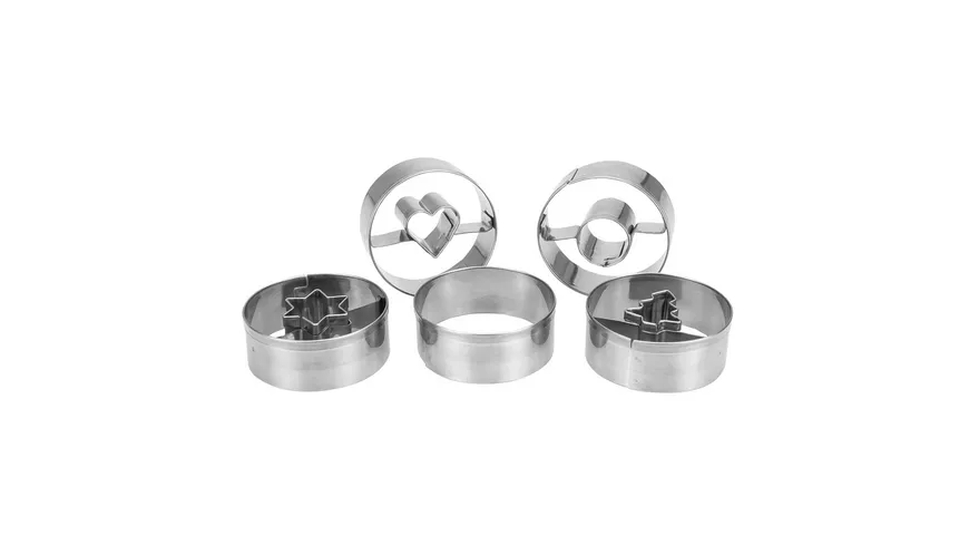 Städter Ausstechformen Set Linzer glatt 5-tlg.