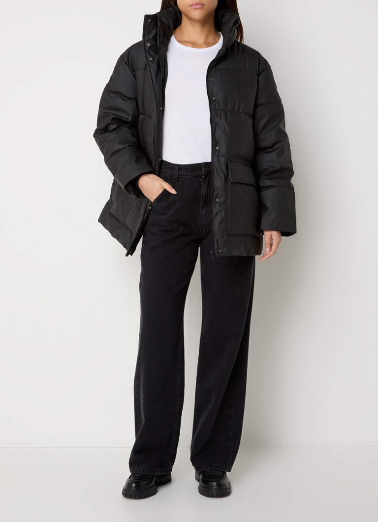Selected Femme Fragna padded jacket with flap pockets