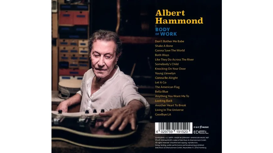 Body Of Work (CD-Digipak) Albert Hammond - Body Of Work