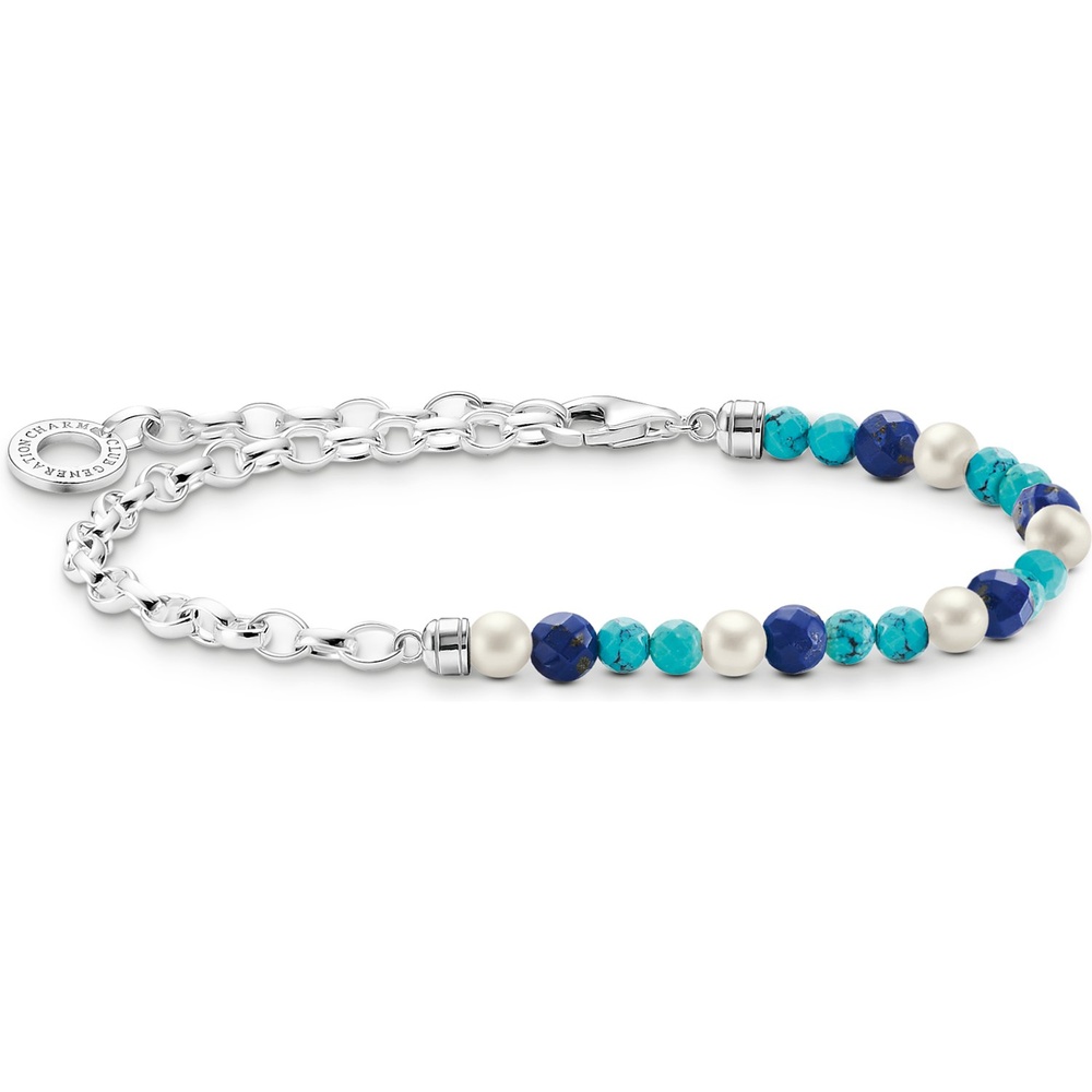 Thomas Sabo Bracelet 925 Argent bleu, turquoise Bracelet