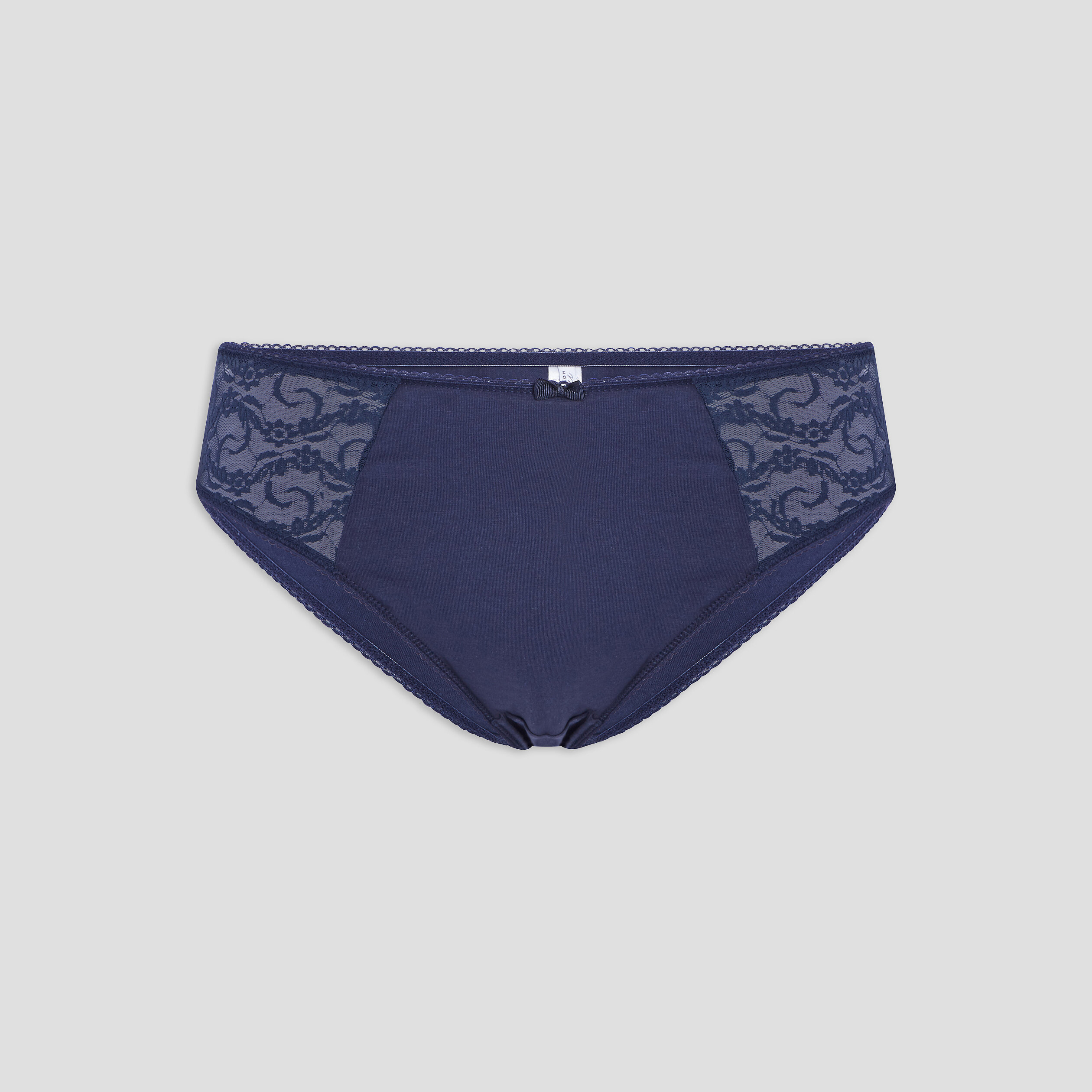 Culotte empiècements dentelle bleu marine femme grande taille | La Halle