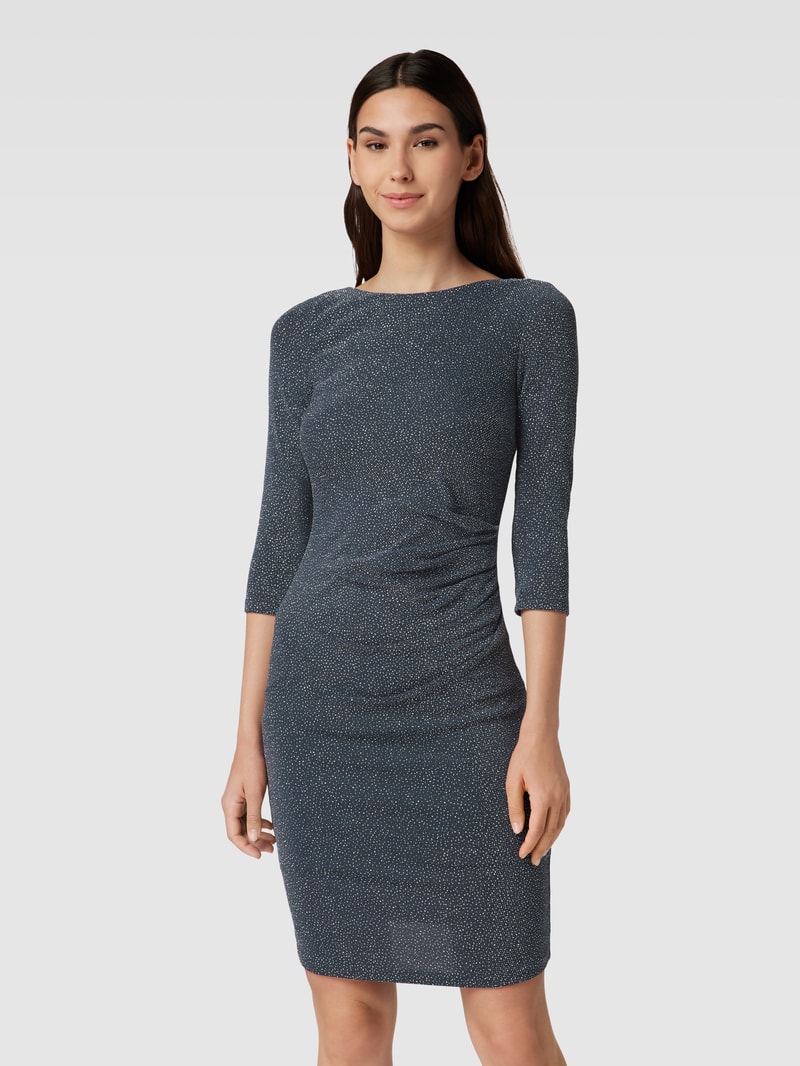Cocktailkleid mit Effektgarn in graphit
