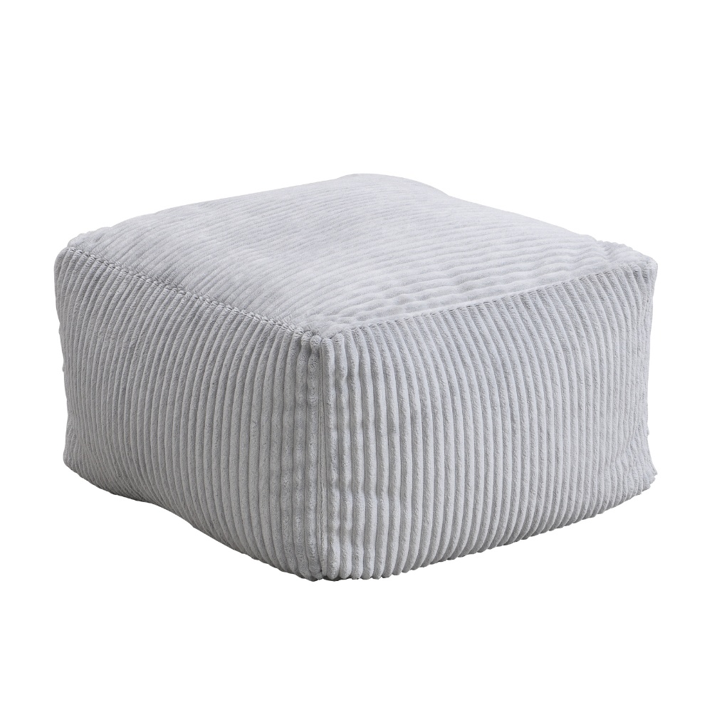 Home Deluxe Sitzsack Hocker COZY - Hellgrau