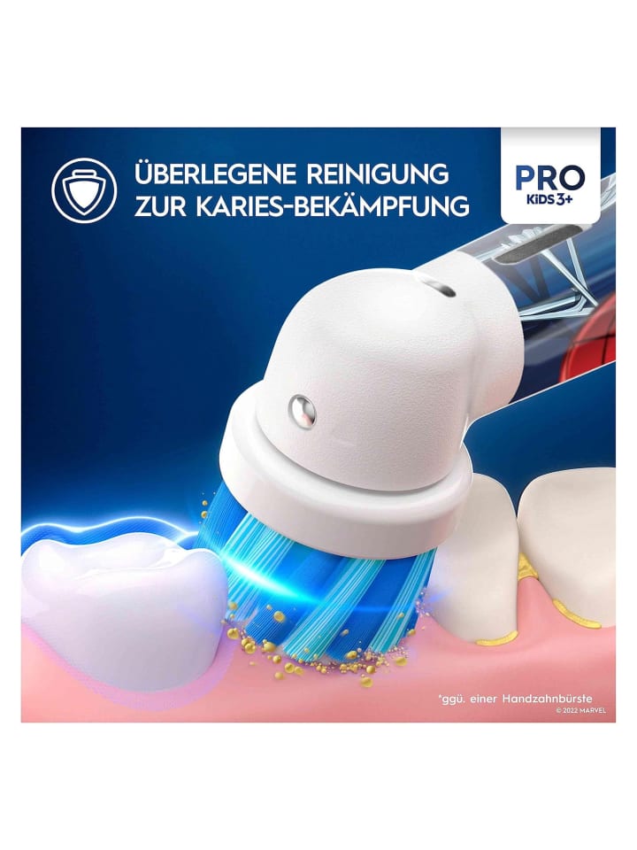 Oral-B Zahnbürste Pro Kids Spiderman in Blau günstig kaufen onesize