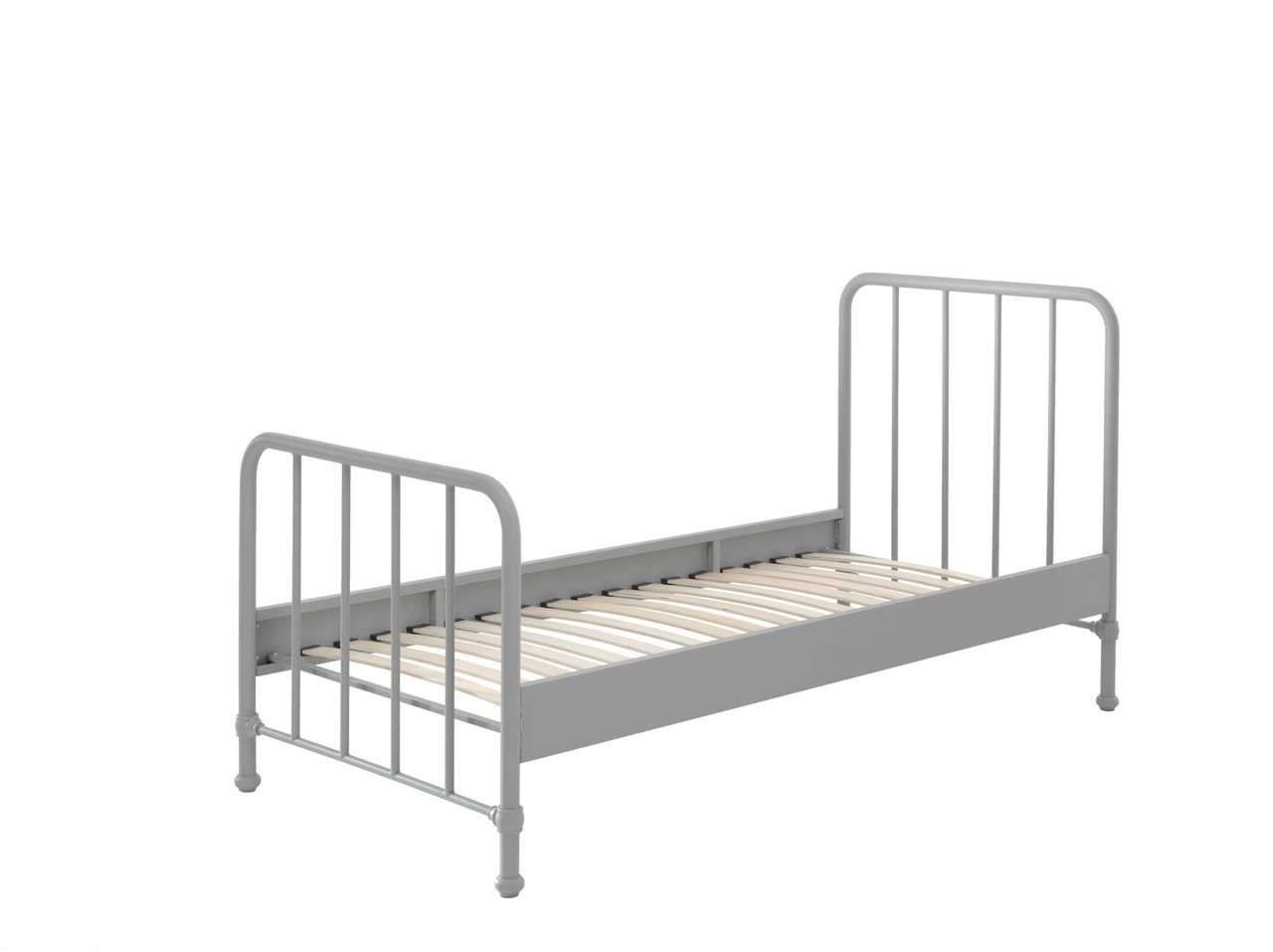 VIPACK BRONXX Metallbett im coolen Look Grau matt, Liegefläche 90 x 200 cm