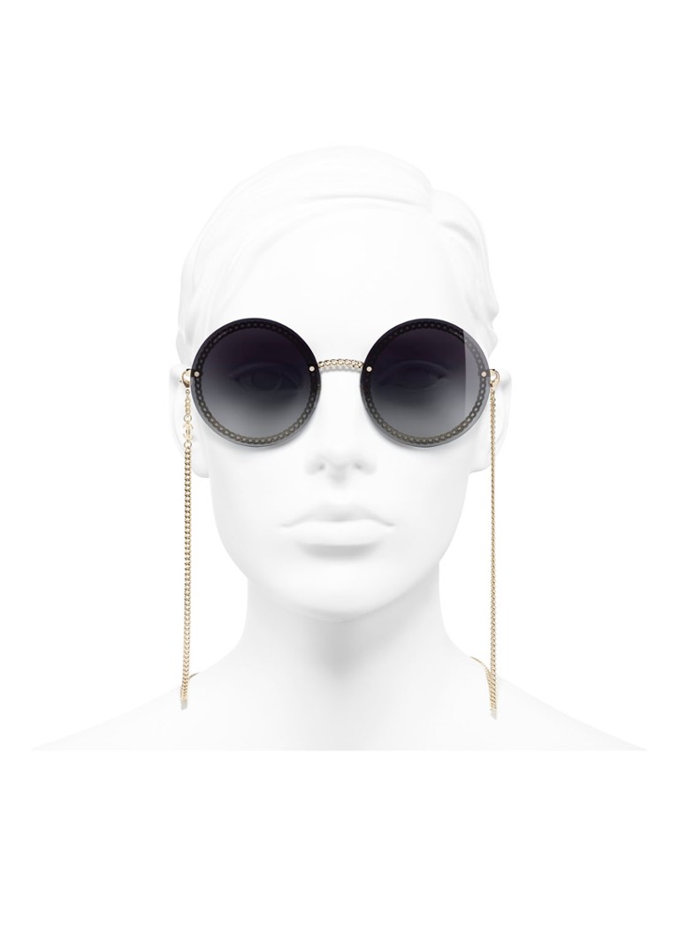 Ochelari de soare rotunzi Chanel