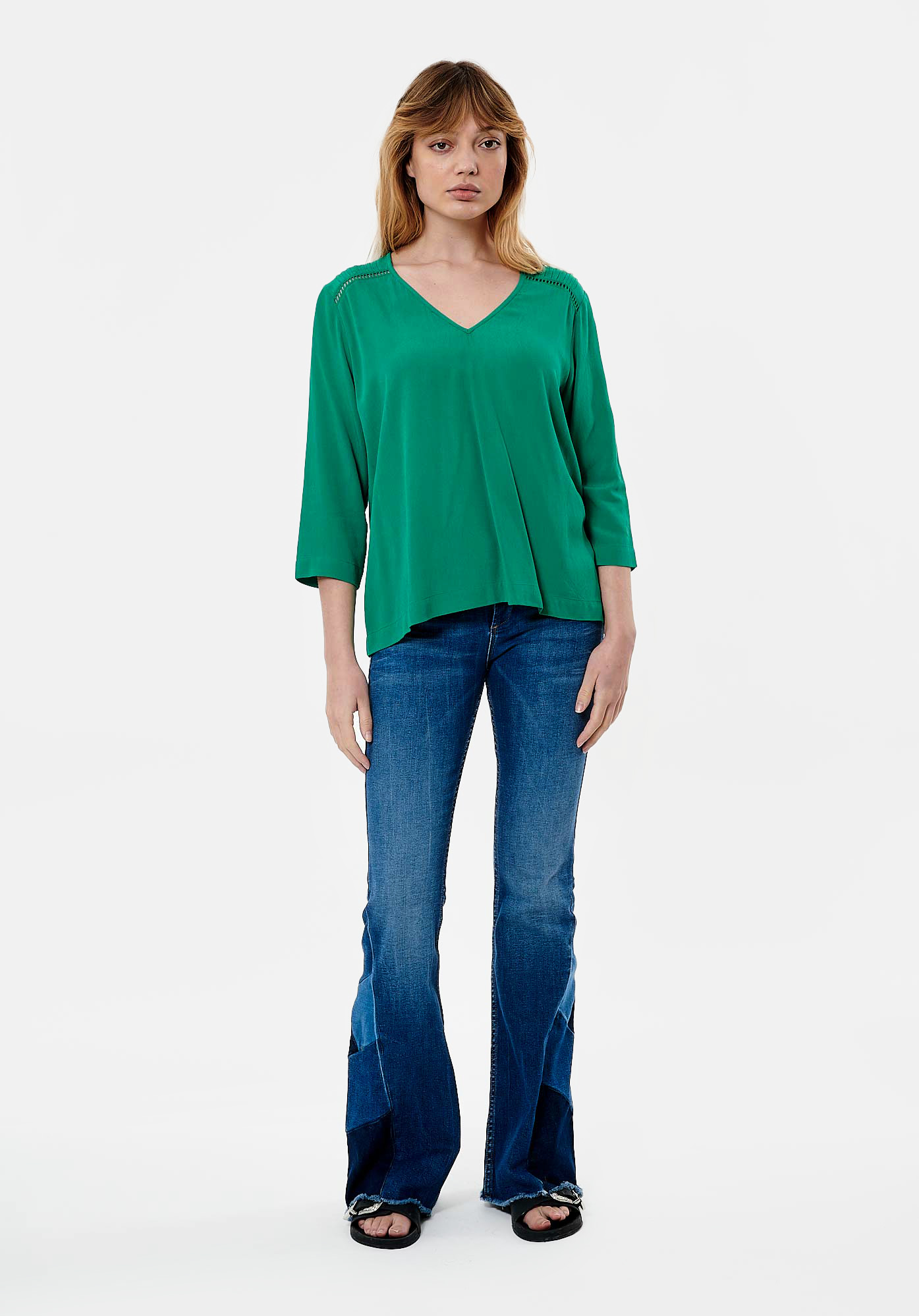 GILOU  Blouse verte Femme