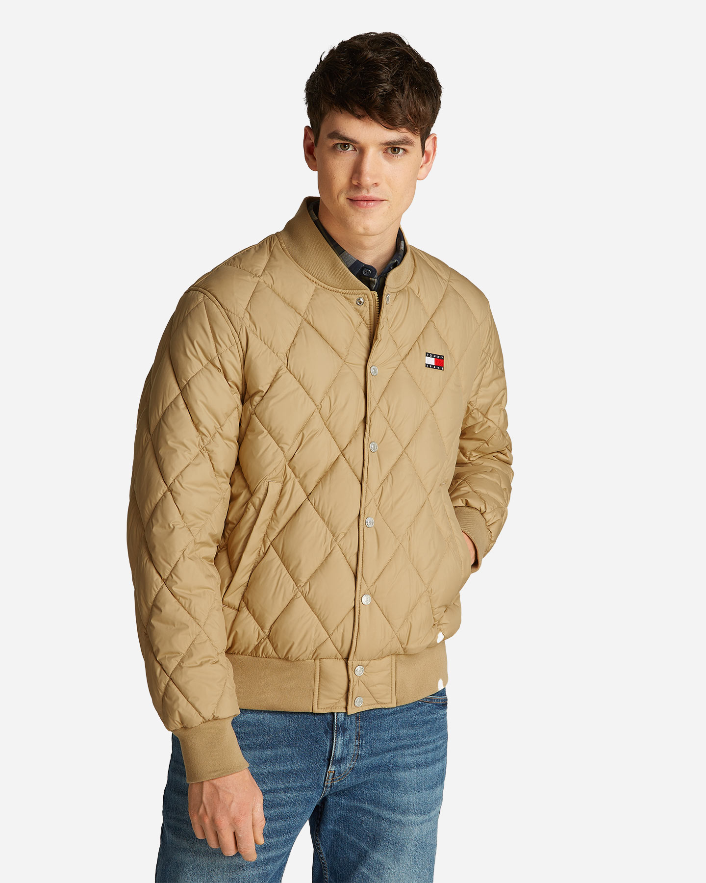 Giubbotto Tommy Hilfiger Quilted Beige M DM0DM20699-ACT