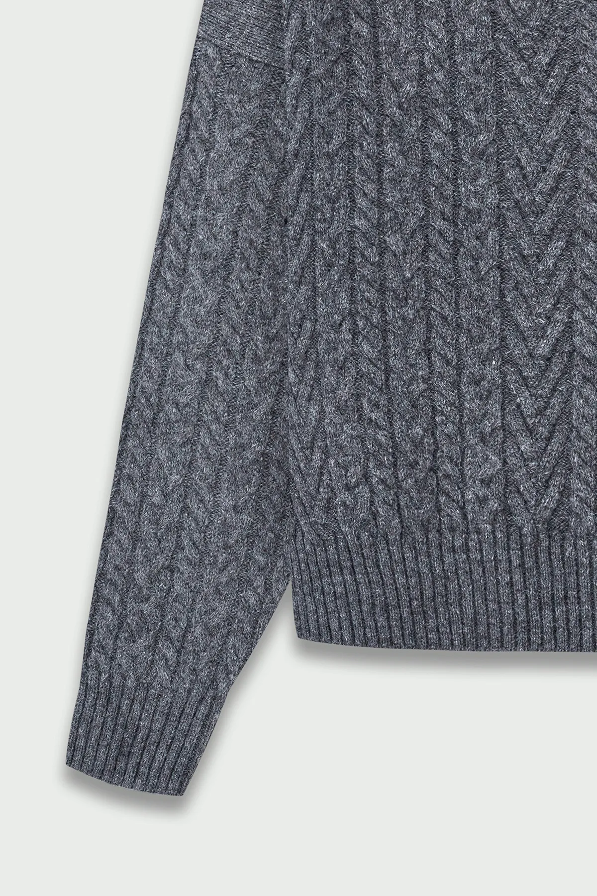 VATKALI  Rollkragenpullover mit Reißverschluss