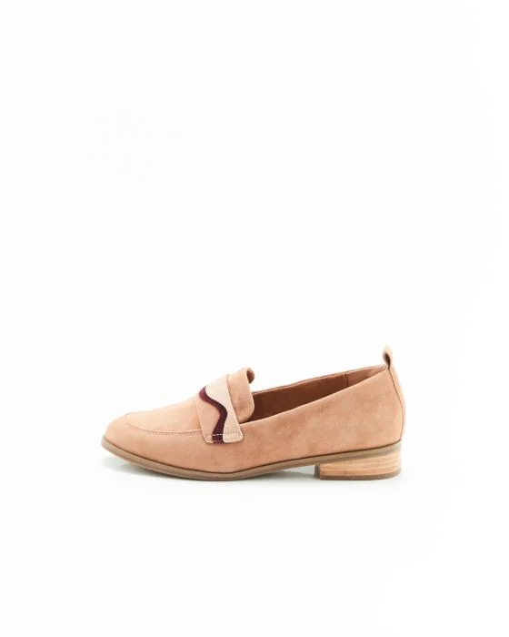 Mocassins en croûte de cuir chèvre