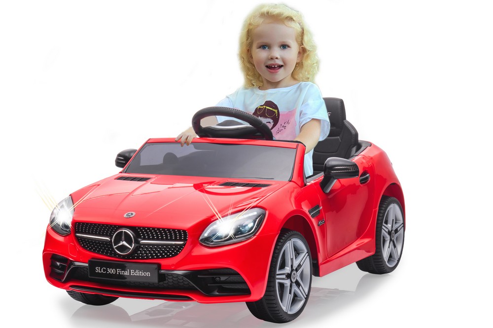 Jamara e.K. JAMARA-461801-Ride-on Mercedes-Benz SLC rot 12V