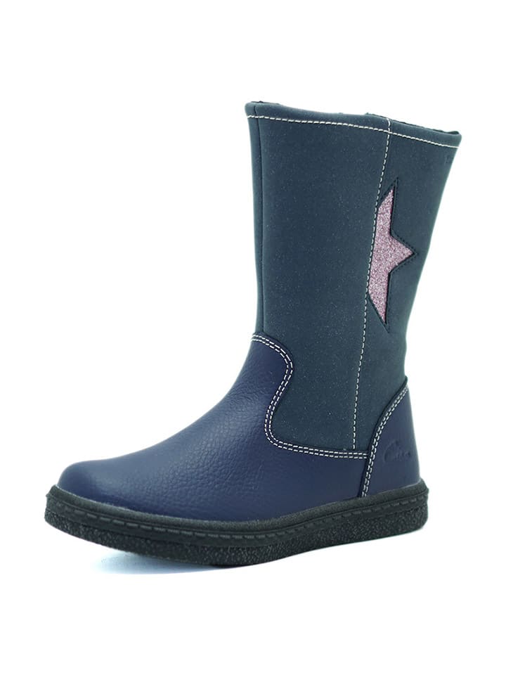 Ciao Leder-Stiefel in Blau günstig kaufen