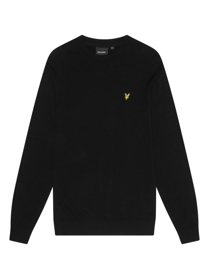 Lyle & Scott Strickpullover in Schwarz günstig kaufen