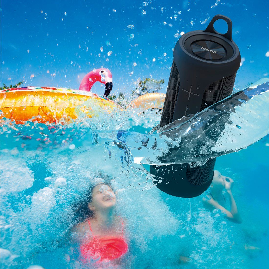 Hama Bluetooth Lautsprecher kabellos IPX7 wasserdicht Outdoor 2in1 teilbar Bluetooth-Lautsprecher