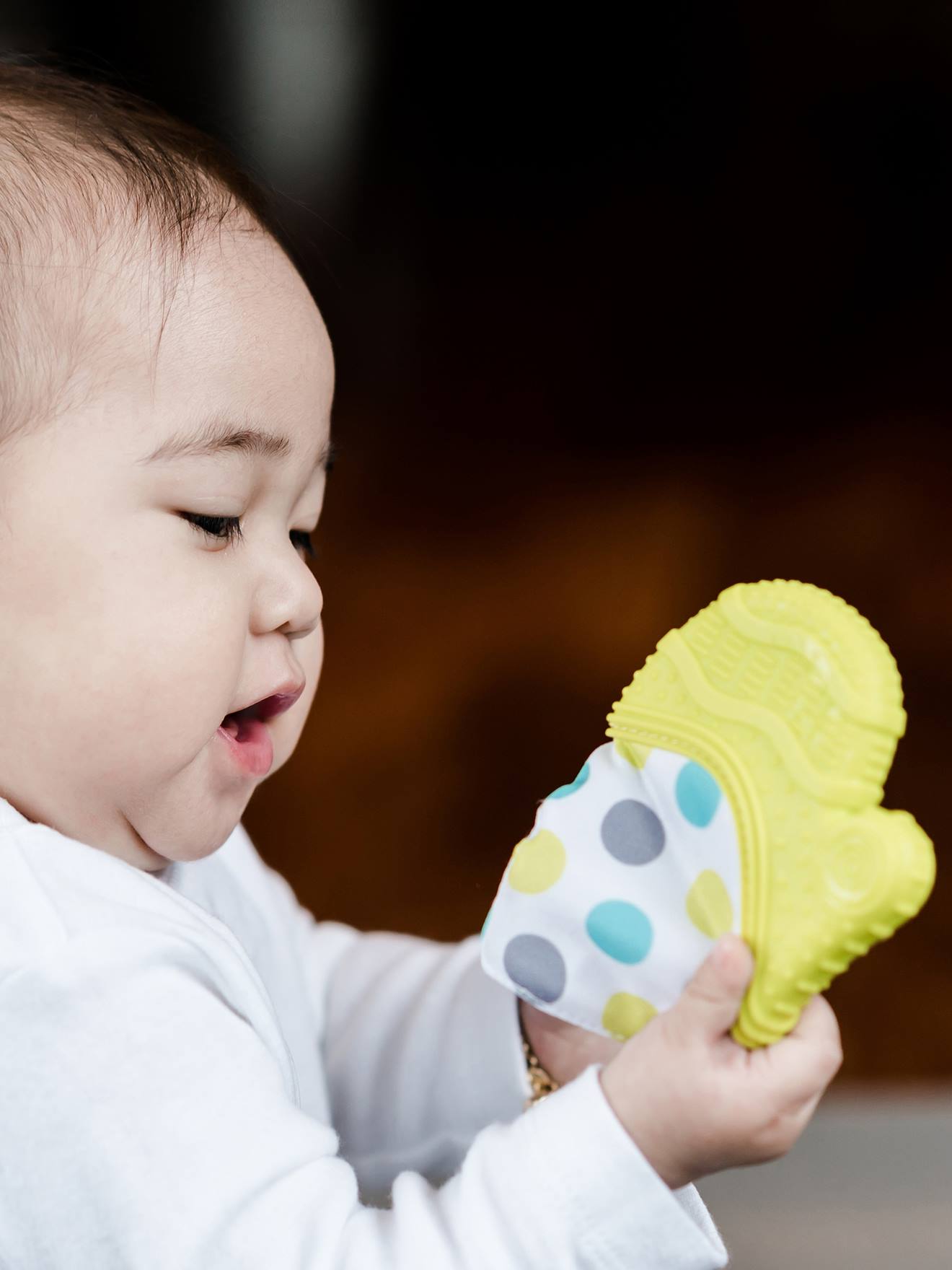 Bbluv Baby Beiß-Handschuh aus Silikon GLÜV Bblüv - blau