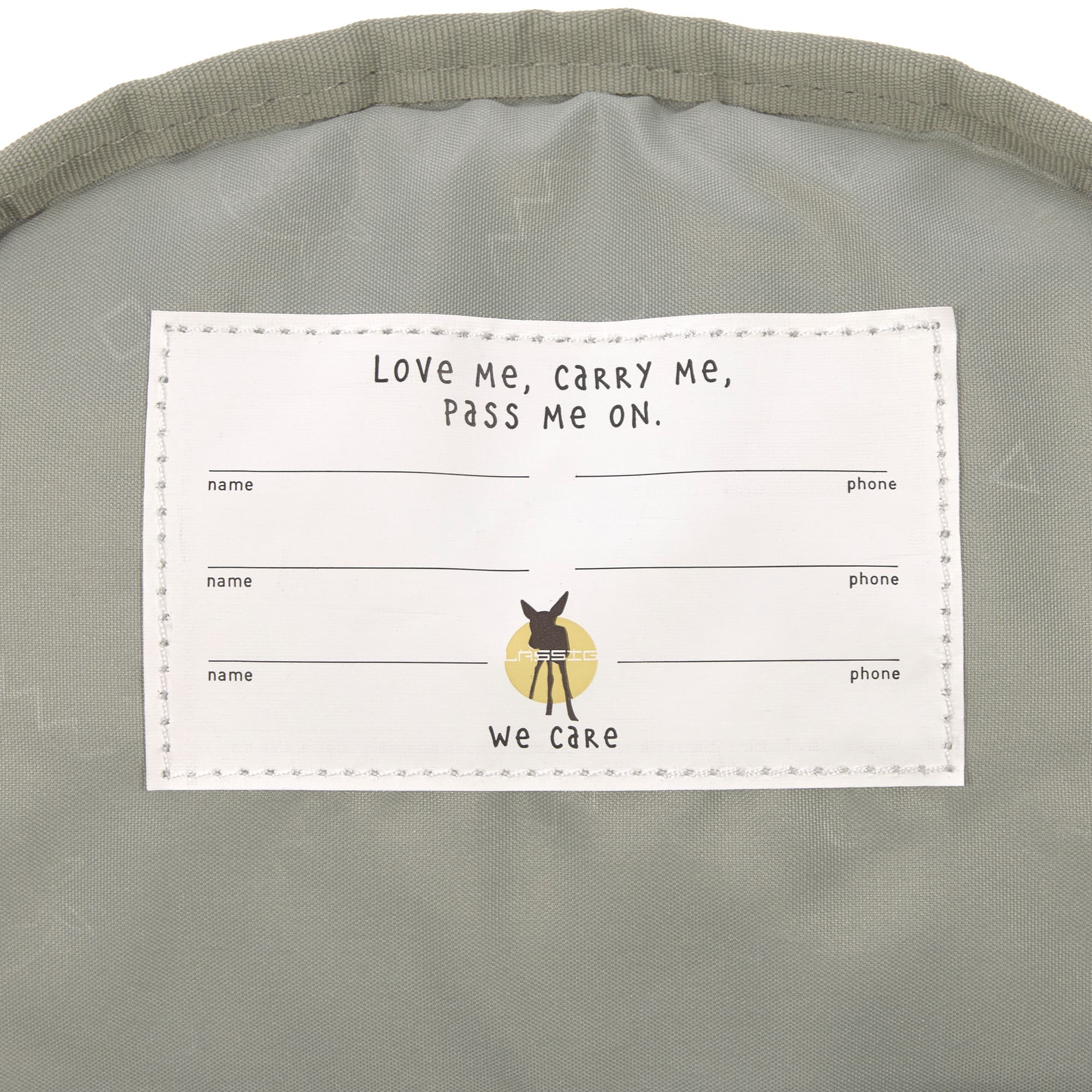 Kindergartenrucksack Mini - Happy Prints, Oliv