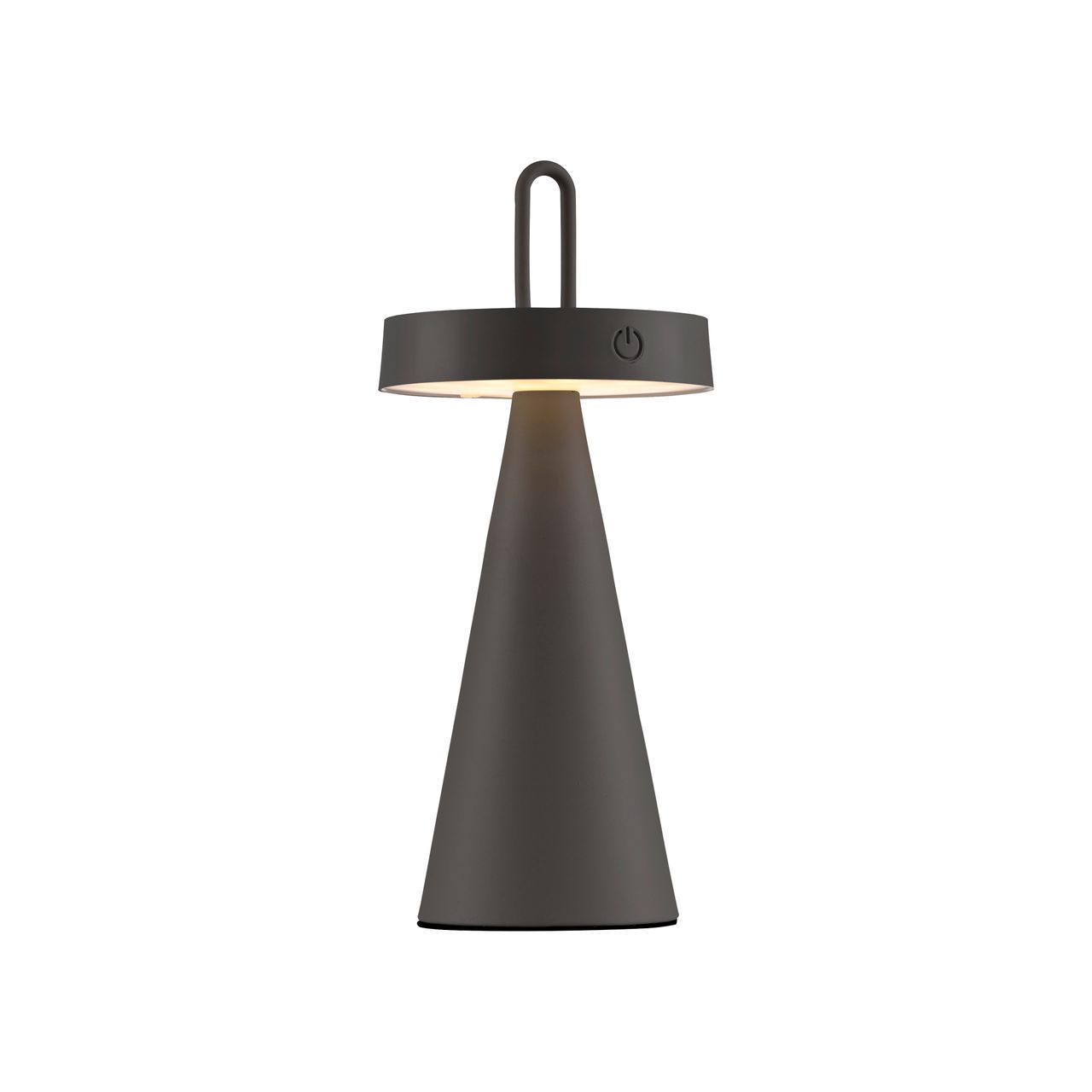 JUST LIGHT Akku Tischleuchte ALWA, 1x LED-Board/1,50Watt/2700Kelvin, IP44, Schwarz