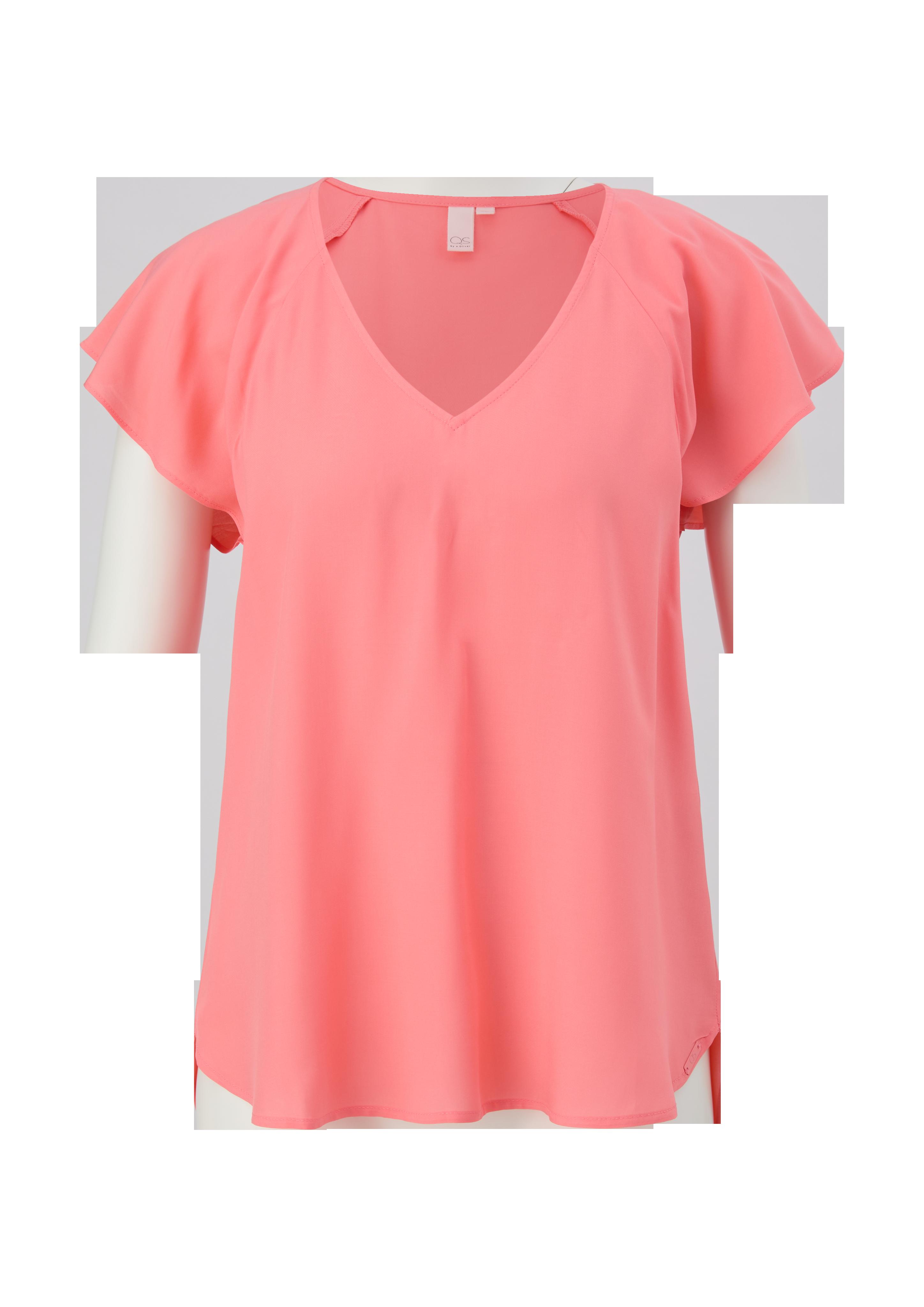 Viskosebluse mit V-Ausschnitt  2132616-4281
