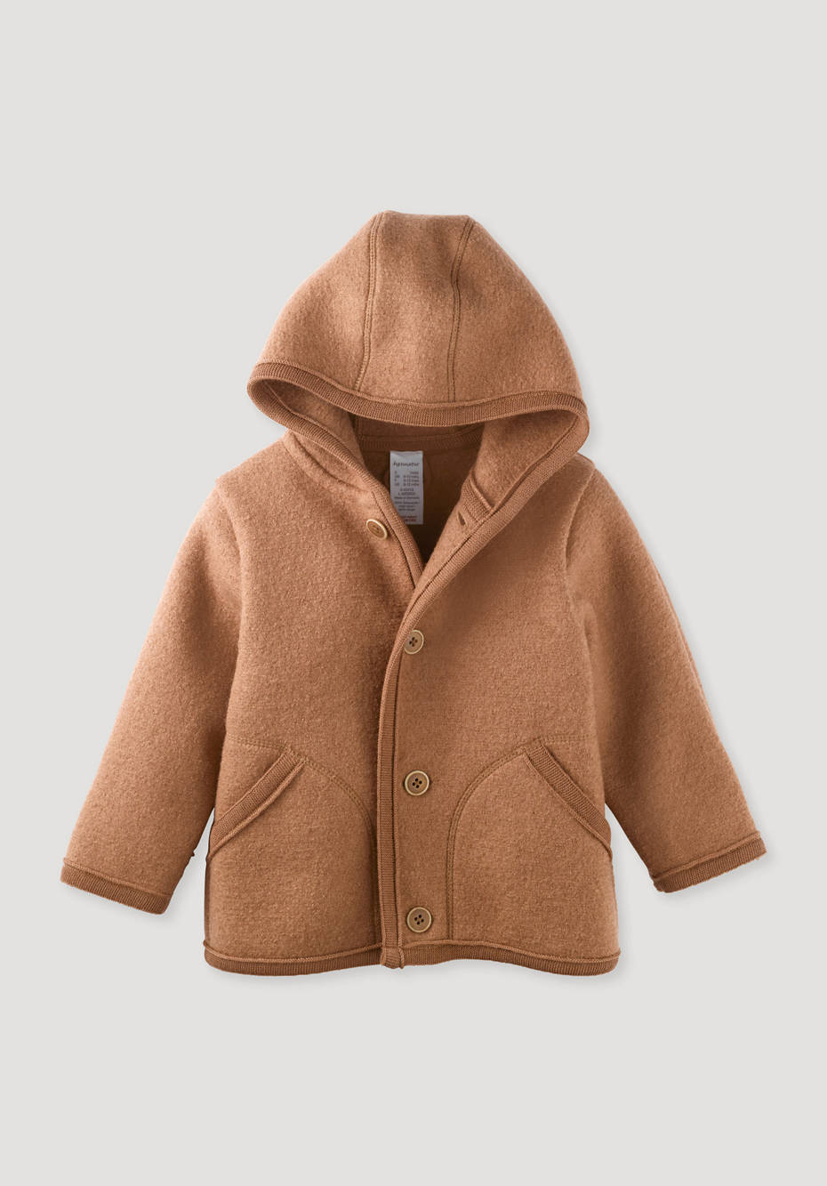 Walkjacke aus reiner Bio-Merinowolle