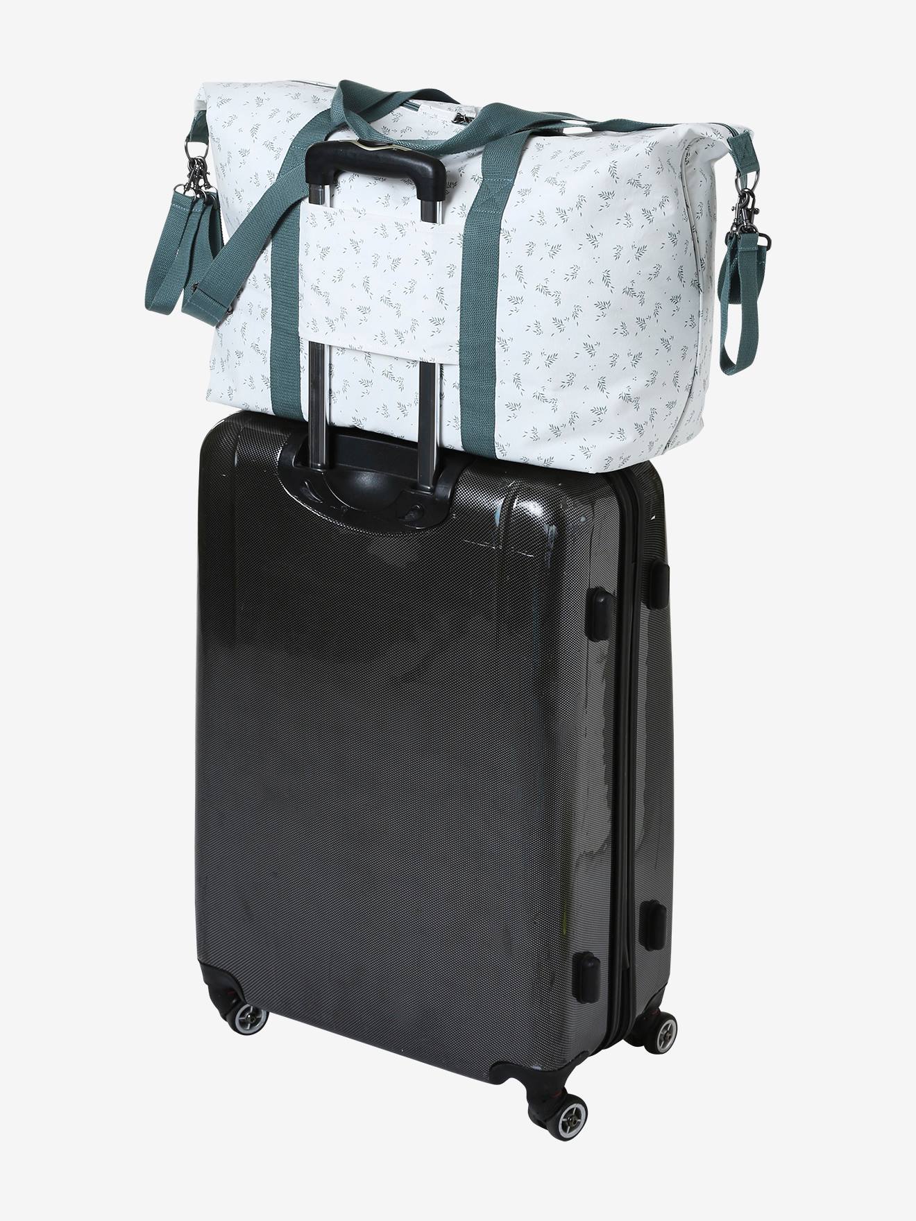 Vertbaudet Weekender Wickeltasche MALAGA - weiß/grün bedruckt