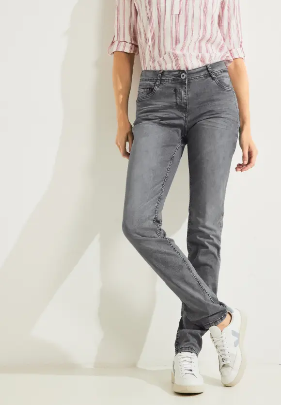 CECIL Graue Loose Fit Jeans