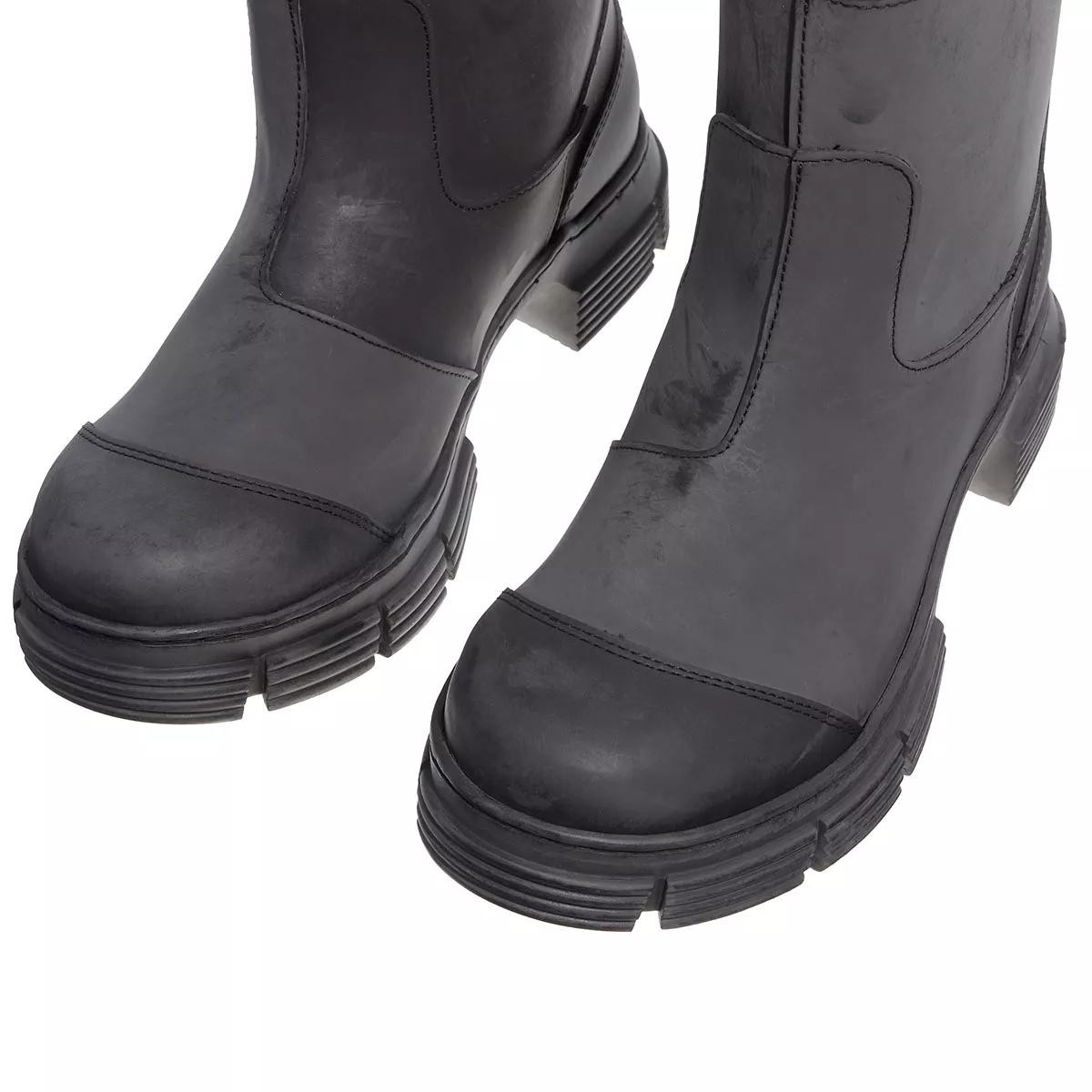 GANNI Stiefeletten schwarz Regenstiefel