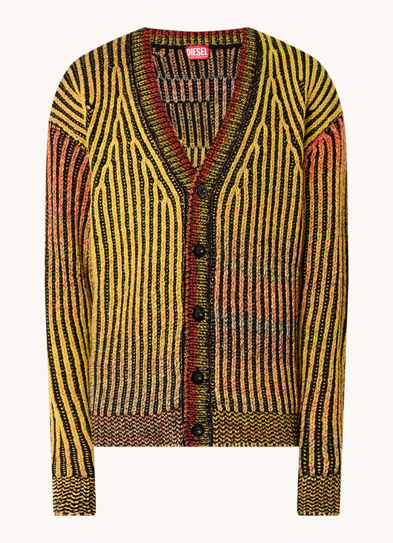 Cardigan gros din amestec de lână Diesel K-Oakland-Cr cu model tricotat