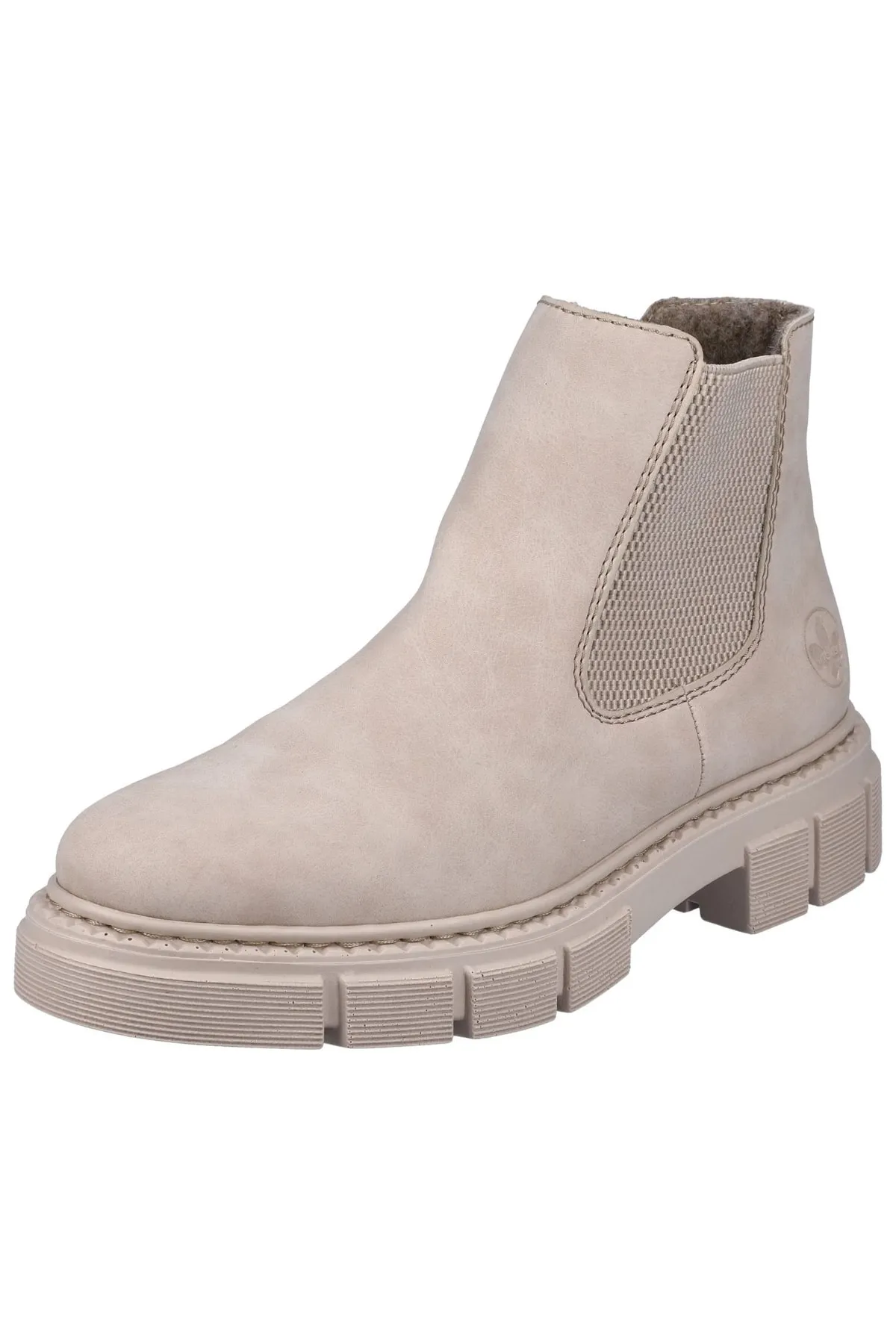 Rieker  Stiefelette - Beige - Blockabsatz