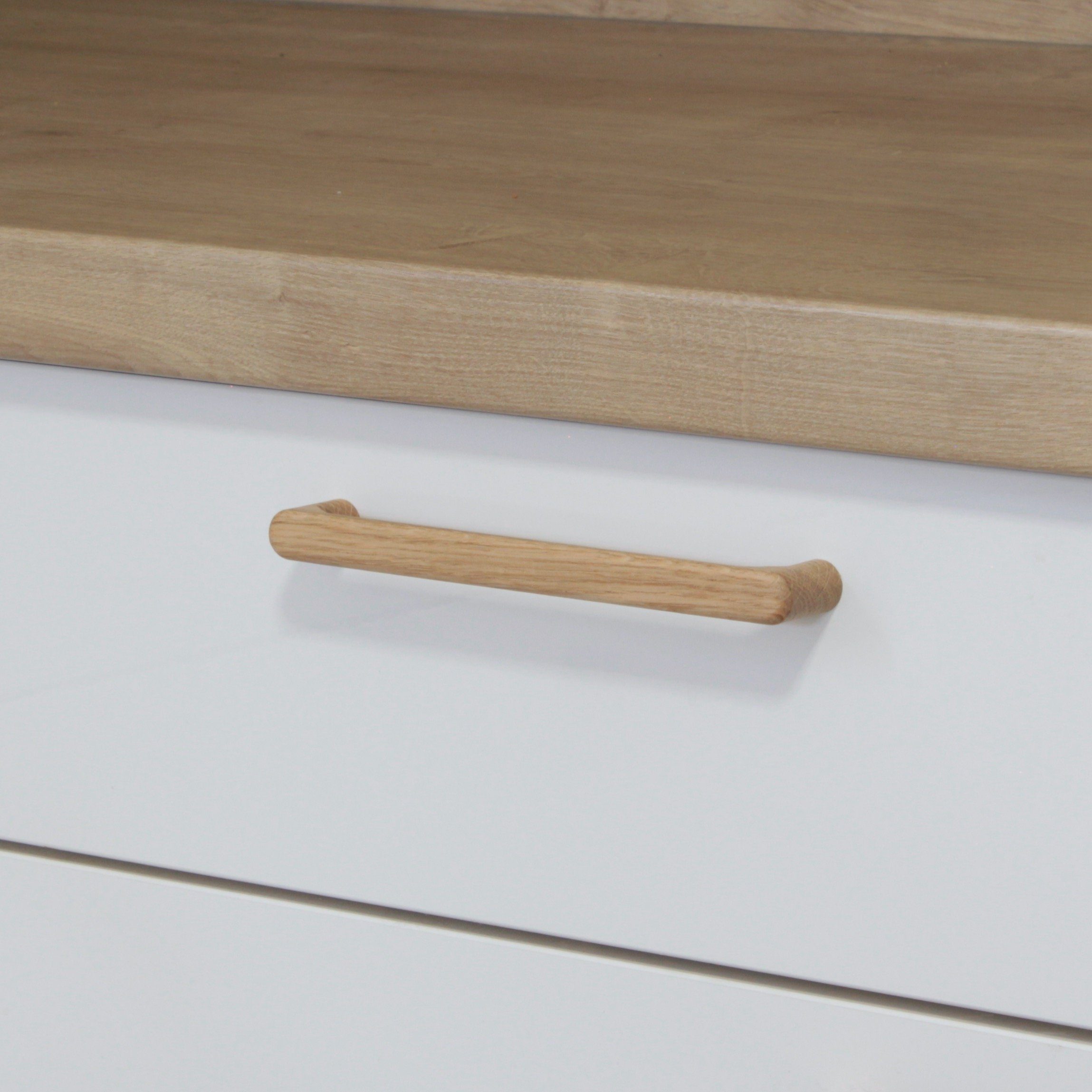 ekengriep Möbelgriff 255, Holzgriff aus Eiche für Küche, IKEA Schrank, Schubladen usw.