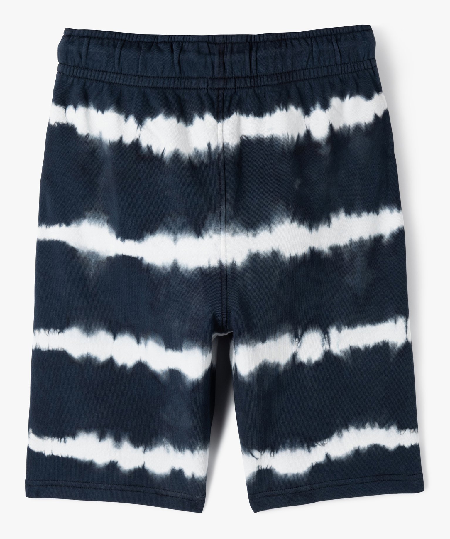 Bermuda de sport rayé effet tie and dye Garçon bleu | GEMO