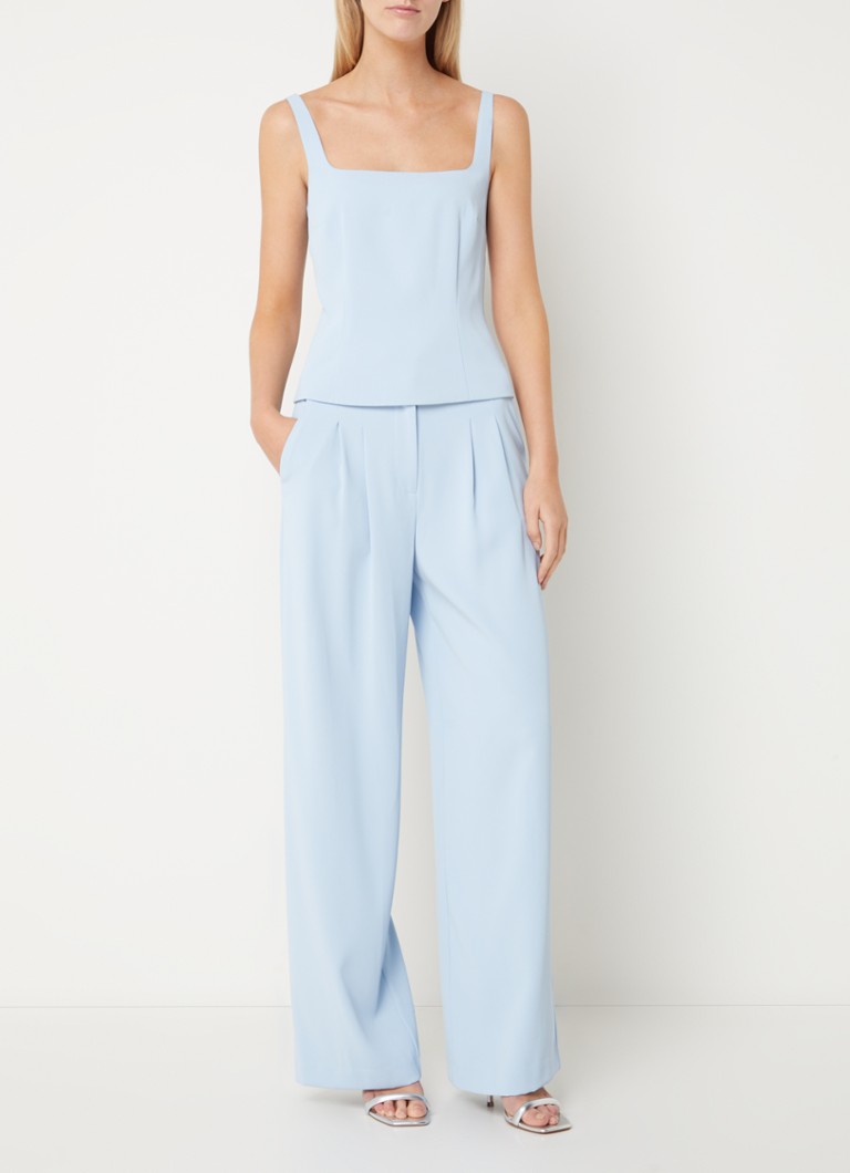 French Connection Harry top with rectangular neckline