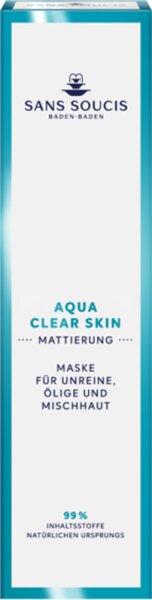 Sans Soucis Aqua Clear Skin Maske Gesichtsmaske