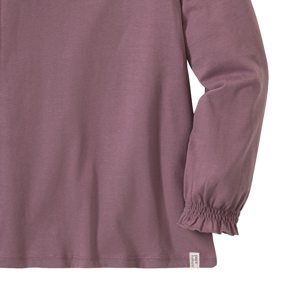 Mädchen Langarmshirt mit Bübchenkragen