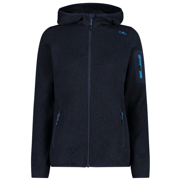 CMP - Women's Jacket Fix Hood Jacquard Knitted 3H19826 - Fleecejacke