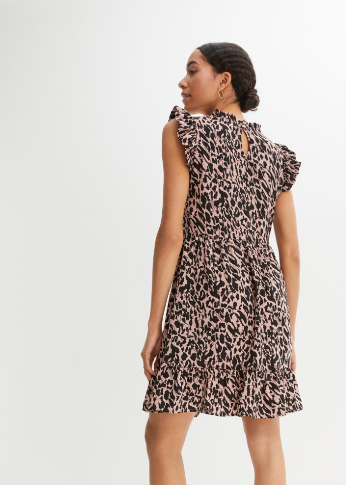 Minikleid mit Flügelärmeln